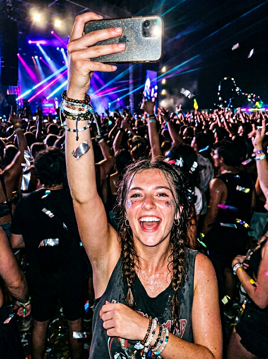 Concert Selfie AI character