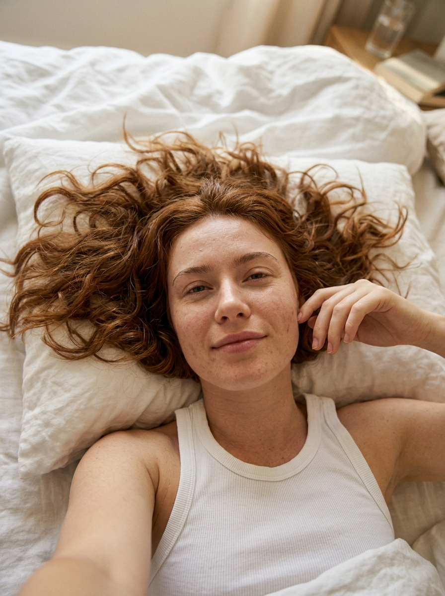 Morning Bed Selfie AI character