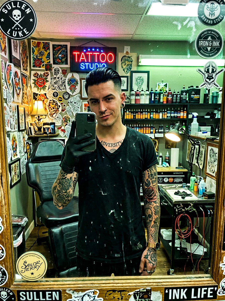 Tattoo Artist AI character