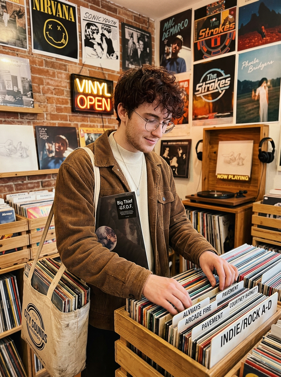 Vinyl Collector AI character