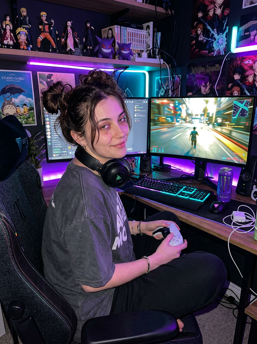 Gaming Room Girl AI character