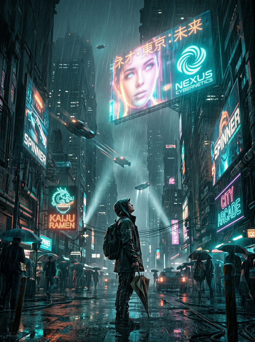 Dystopia City AI style