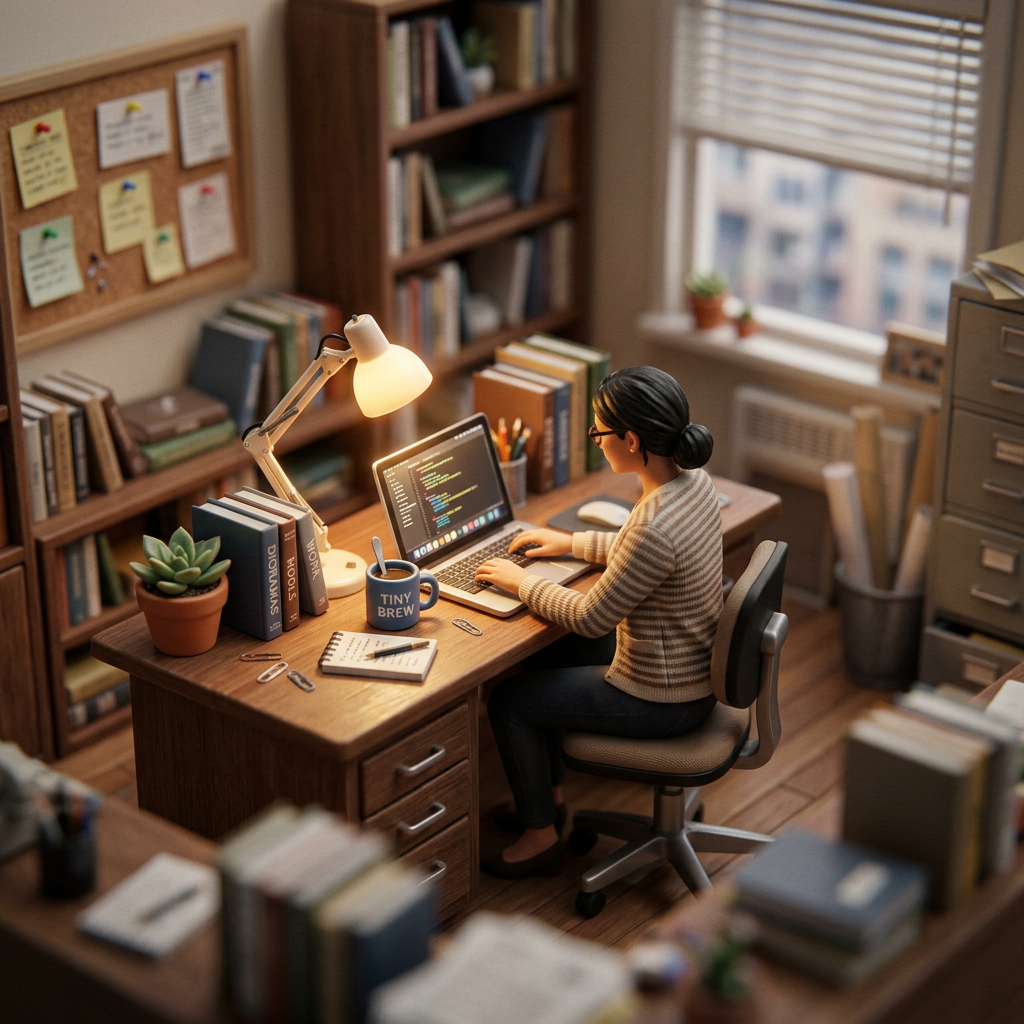 Desk Figurine painting style