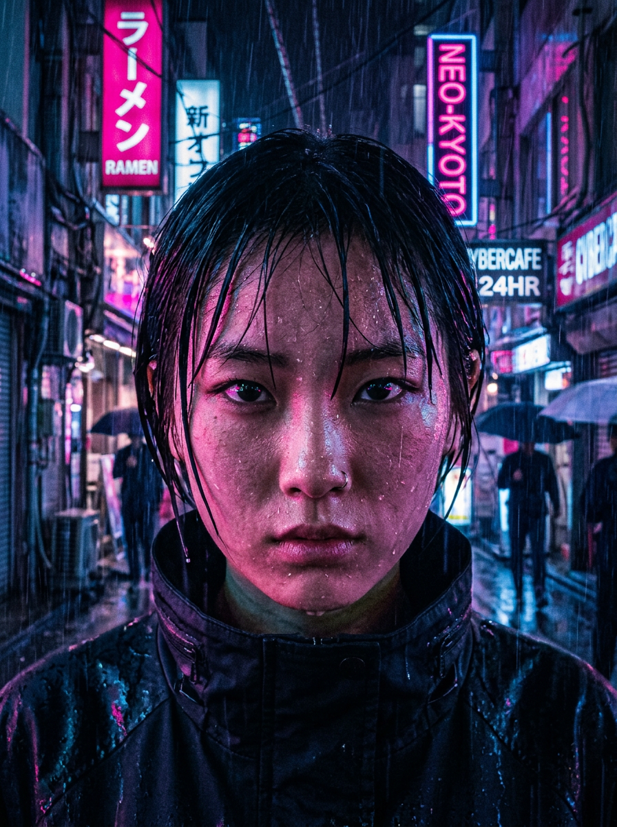 Neon Portrait AI style